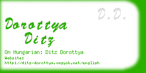 dorottya ditz business card